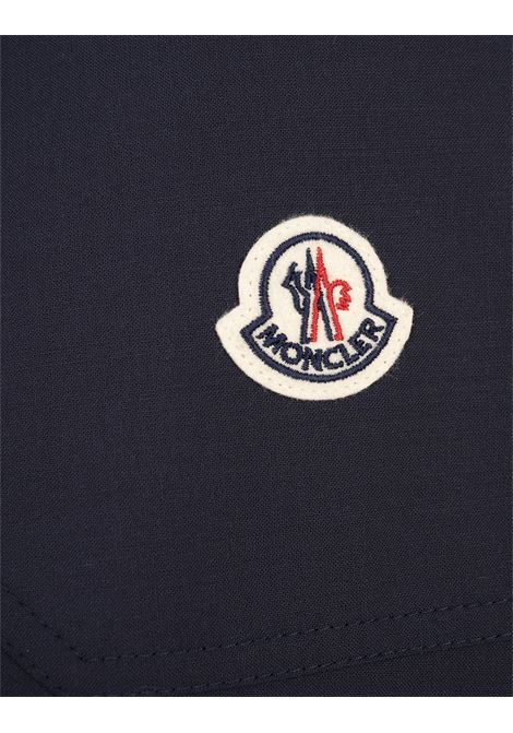 Gonna Midi Plissé In Misto Lana Blu Navy MONCLER | 093-2D00007 54AUD774